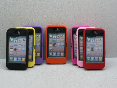 Otter Iphonecases on New Otter Box Apple Iphone 4 4s Defender Case Orange Black   Ebay