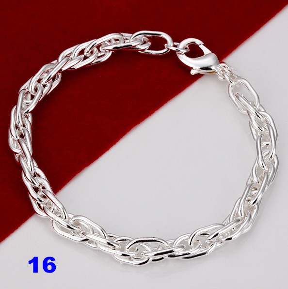 Costume Jewellery wholesale solid SILVER Womens Bracelet/bangle +Box