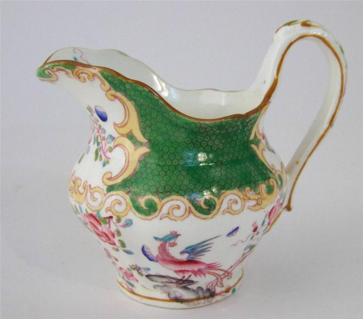 Minton Green Cockatrice 4863 Choice of Teacup & Saucers, Bowls