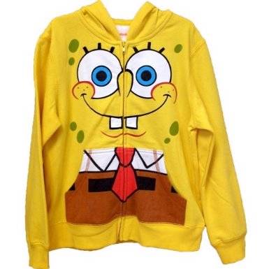 Kids Zip Up Hoodie Sweatshirt Spongebob Squarepants ...