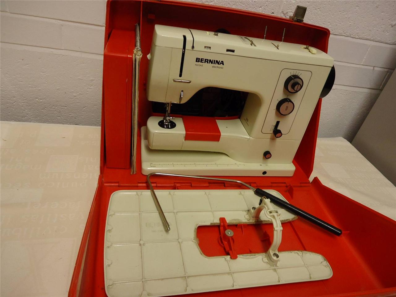 The Grand Bernina 830 record sewing machine + ext table,feet,book