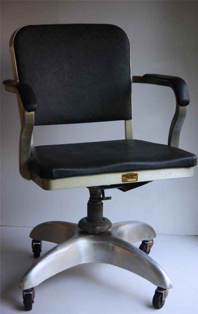 Machine Age Goodform Good Form Emeco Office Chair Aluminum Tanker