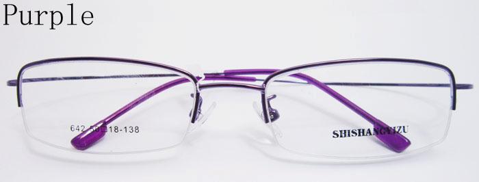 Half Rim Half Rimless Flexible Mens Light Eyeglass Frame ...