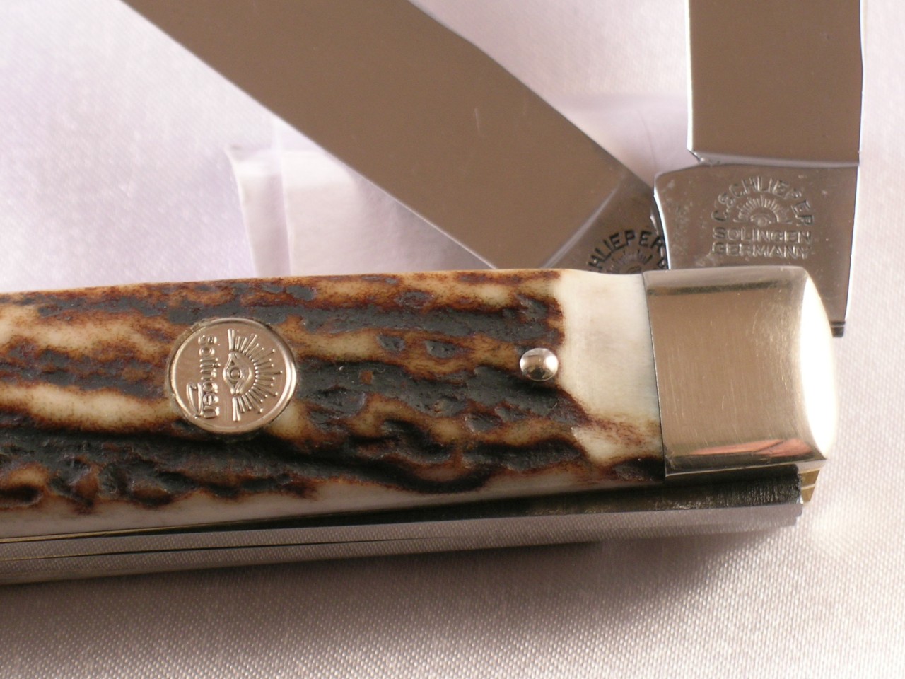 Carl Schlieper Solingen German Eye Fat Stag Trapper Hammer Knife