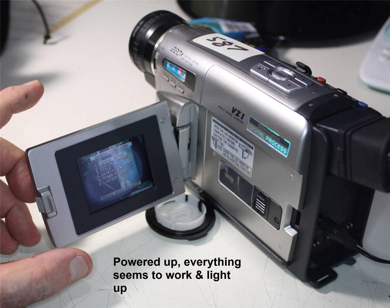 panasonic vhs c movie camera nv a1