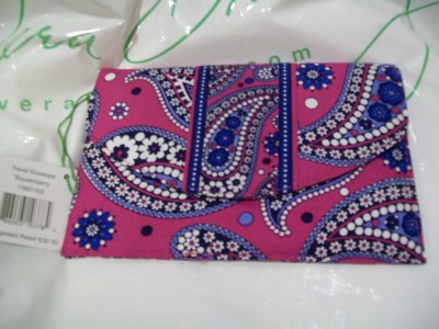 NEW VERA BRADLEY Boysenberry Purple Travel Wallet Envelope Organizer ... NEW VERA BRADLEY Boysenberry Purple Travel Wallet Envelope Organizer ...