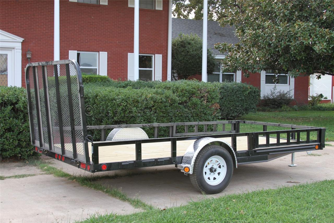 NEW PJ Trailer Rear AND Side Load FOR Atvs AND Side BY Side Utility Vehicles eBay