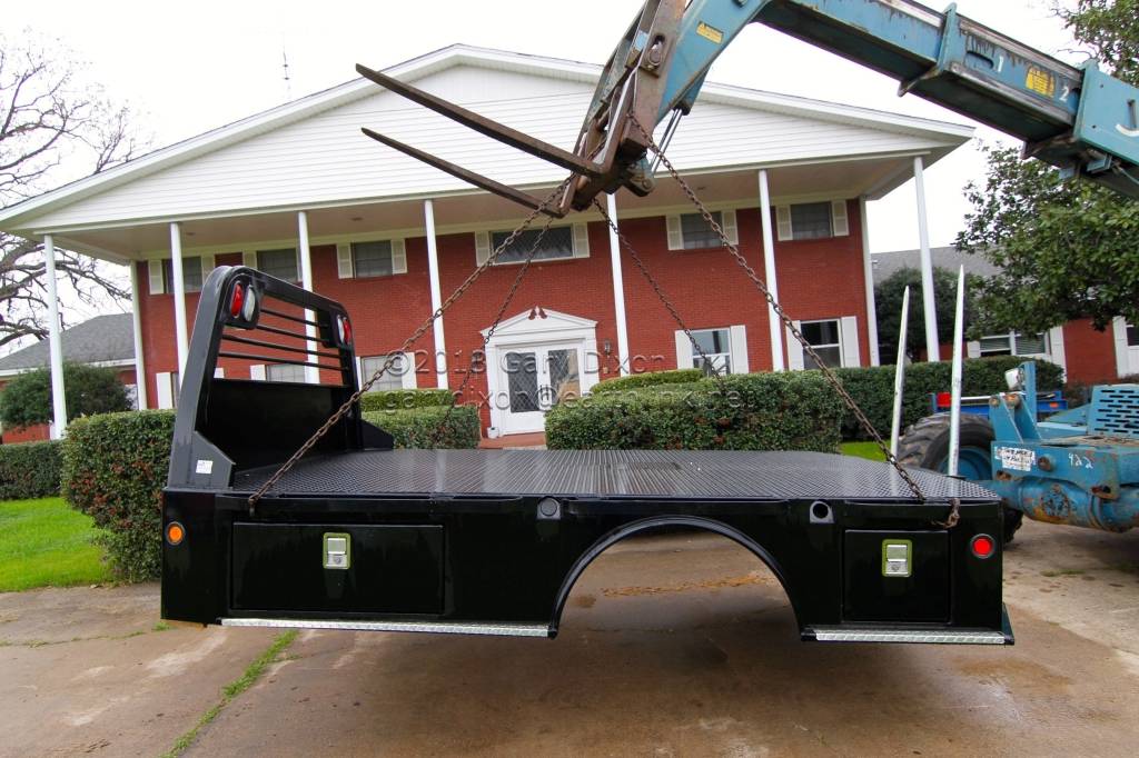 New C & M Skirted Truck Bed with Hydraulic Bale Spears and 4 Locking
