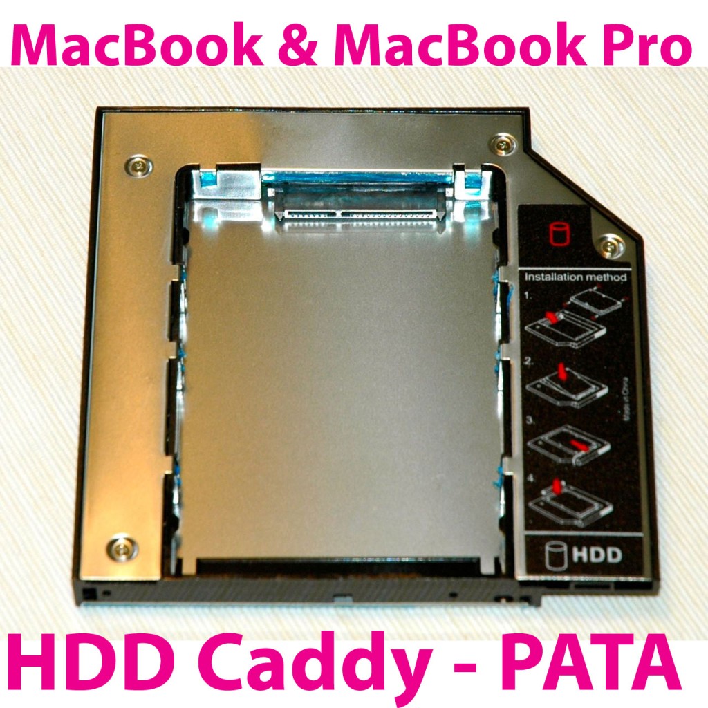 2. HDD Adapter MacBook, Macbook Pro (Optibay, caddy, Einbaurahmen) PATA [9-P]