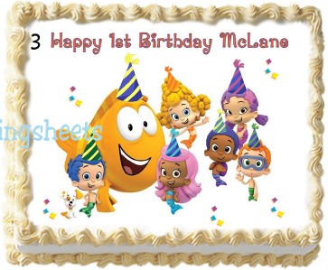 Bubble Guppies Birthday Cake on Attn Vero  This Item Is Not A Licensed Product And Is Consistent With