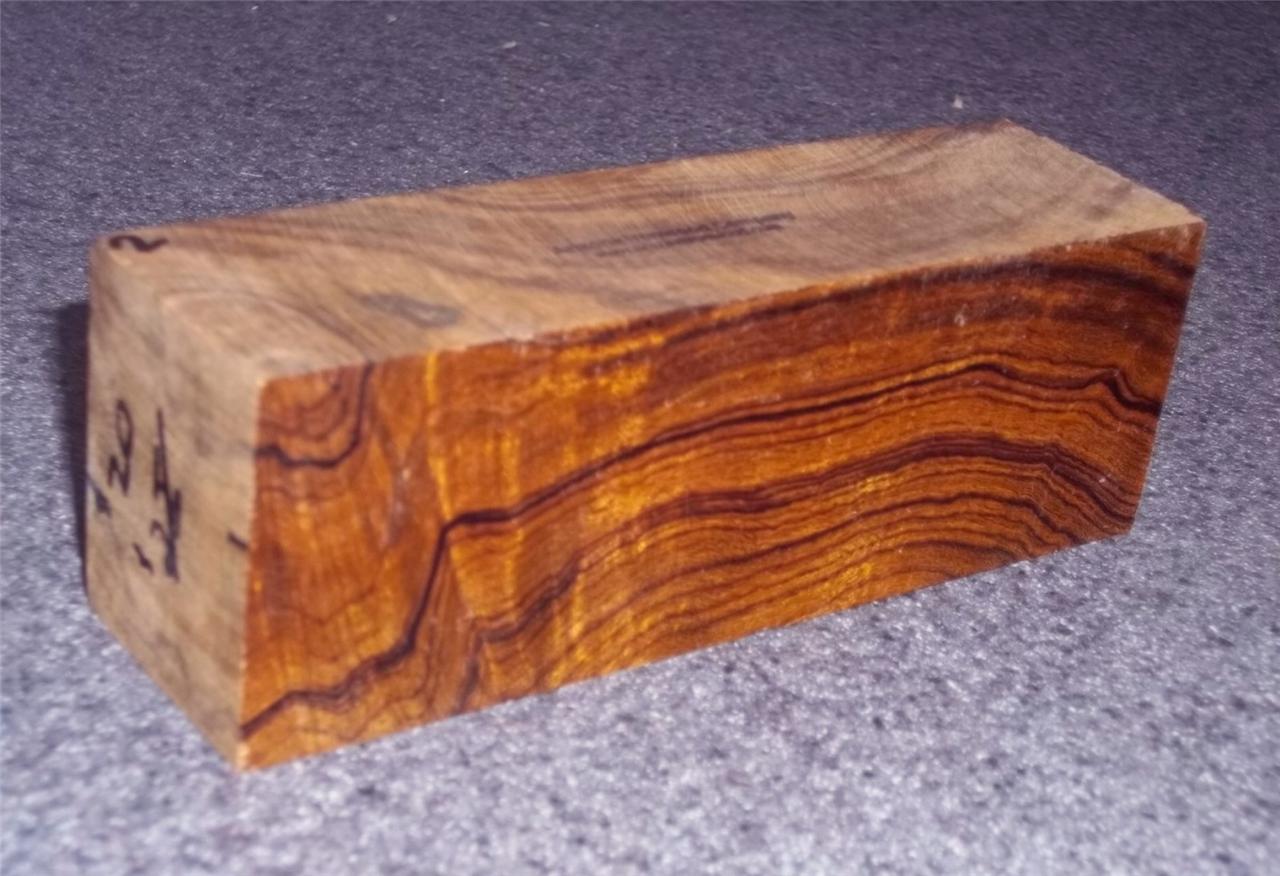 Desert Ironwood Burl Block Knife Handle Blank Pistol Grips Inlay