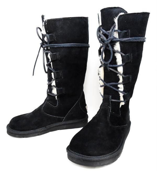 sheepskin lace up ugg boots