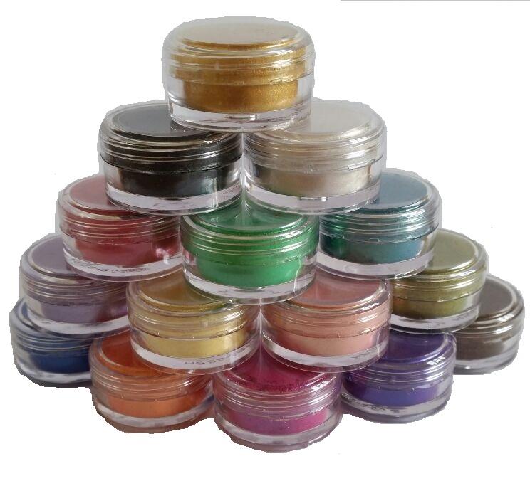 Mica Powder pearl Pigments15 jar set cosmetic soap candle making
