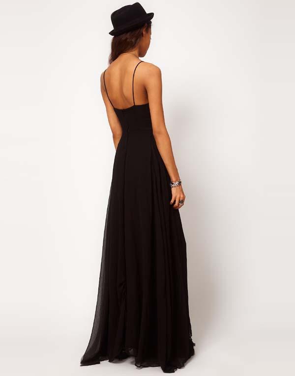 black maxi waist slip