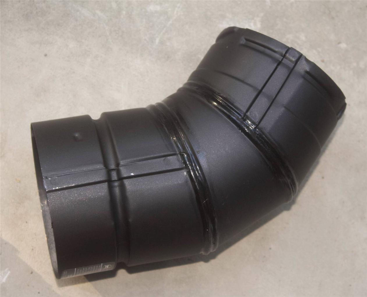 Security Chimneys Black 4" Doublewall Pellet Stove Pipe SPX 6" 12" Adj