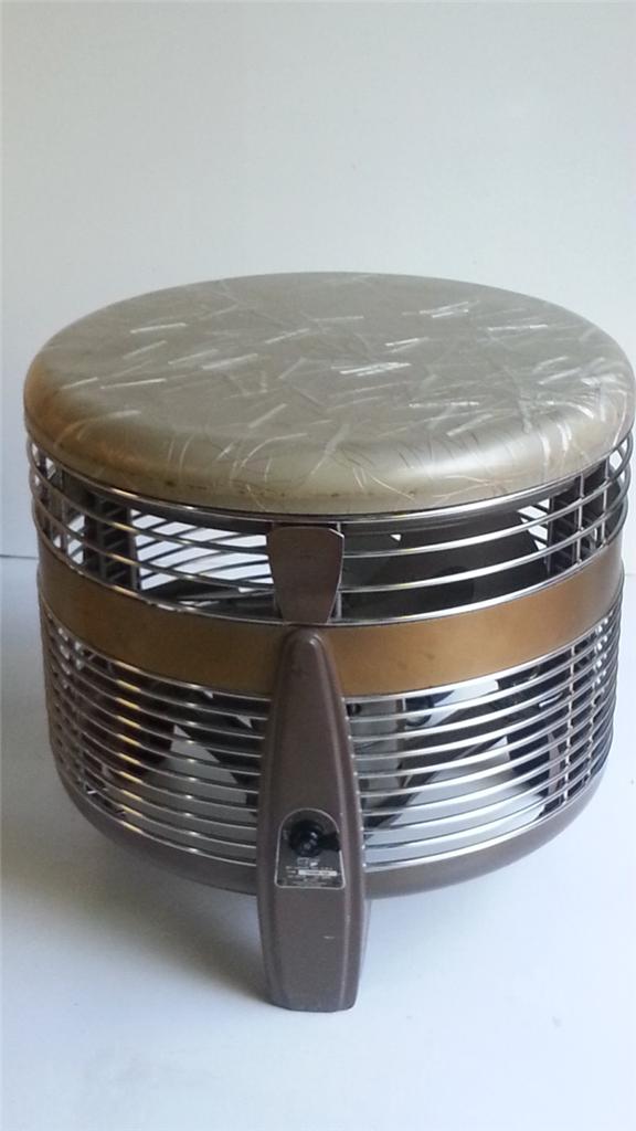 Vintage RETRO Mid Century EMERSON 74646 AM 3spd HASSOCK CIRCULAR FLOOR