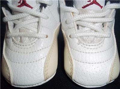 Infant Baby Boy Nike Air Jordan Crib Atletic Shoes White Black Red Size 1c MINT! | eBay