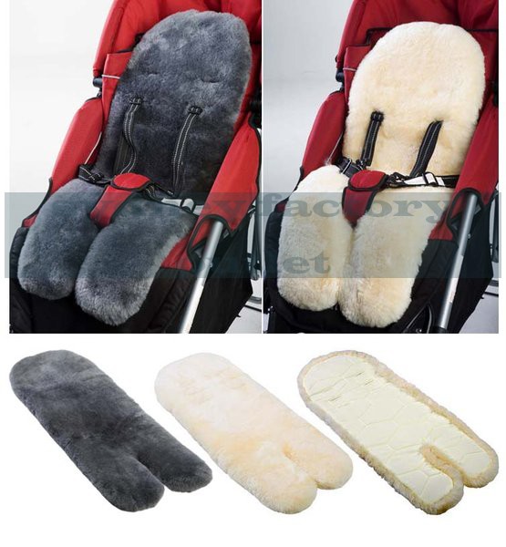 Medical Grade Australian Sheepskin Baby Pram Stroller Car