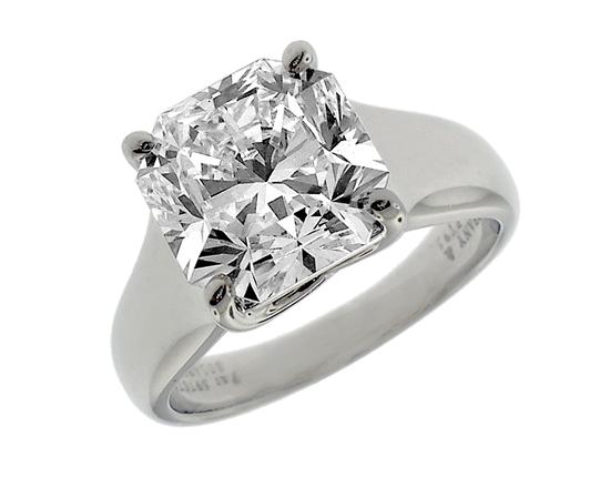 ... Tiffany  Co. Lucida 1999 Platinum Diamond Engagement Solitaire Ring 4