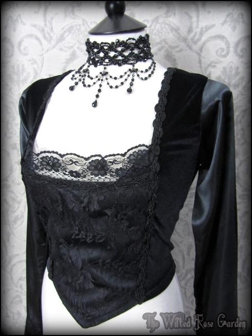 Black velvet bodice clearance