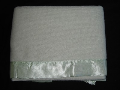 Baby Blankets  Satin Trim on Brushed Thermal Baby Blanket With Satin Edging