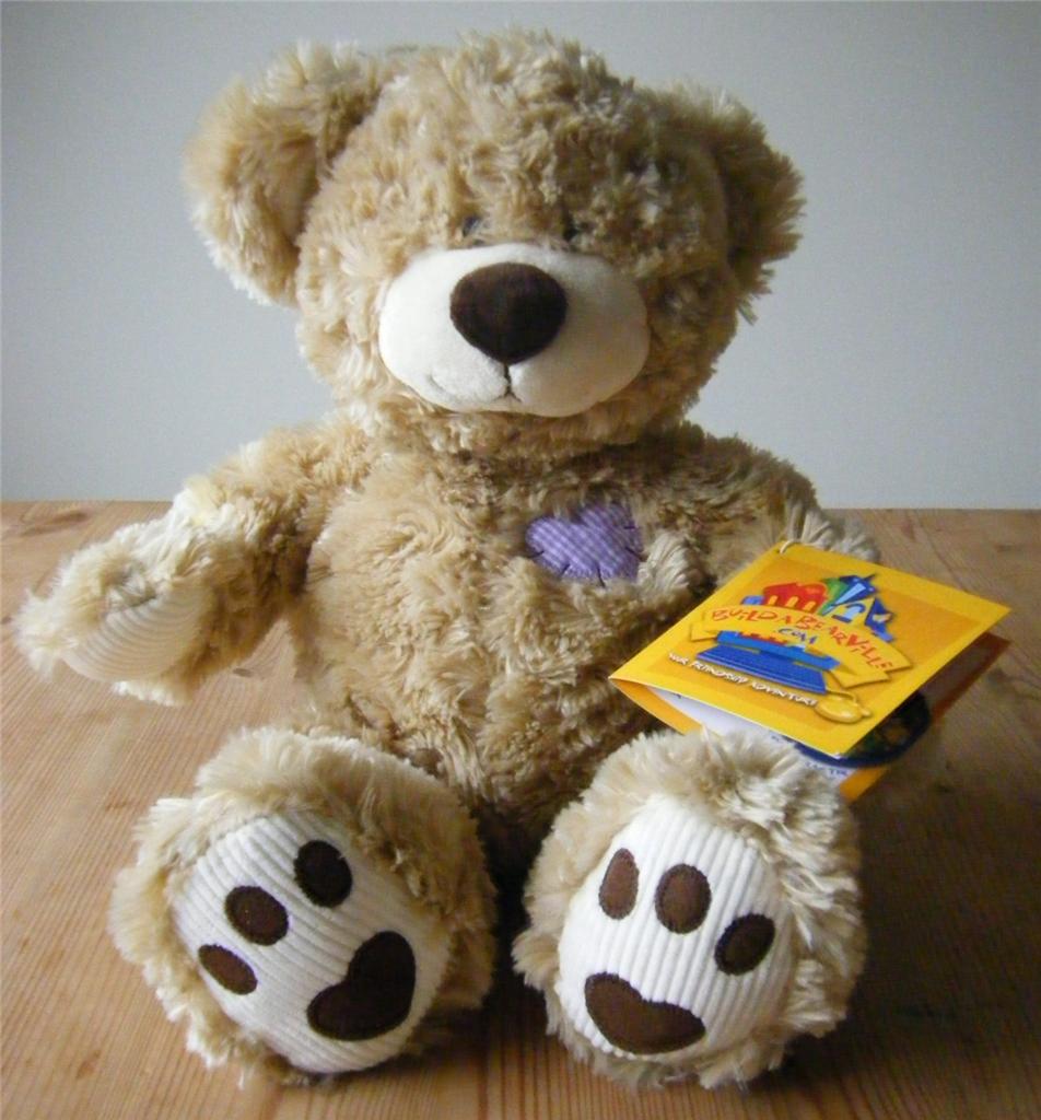 Original Build a Bear plush 12" Champ Teddy Bear from 2008 MWT & Box
