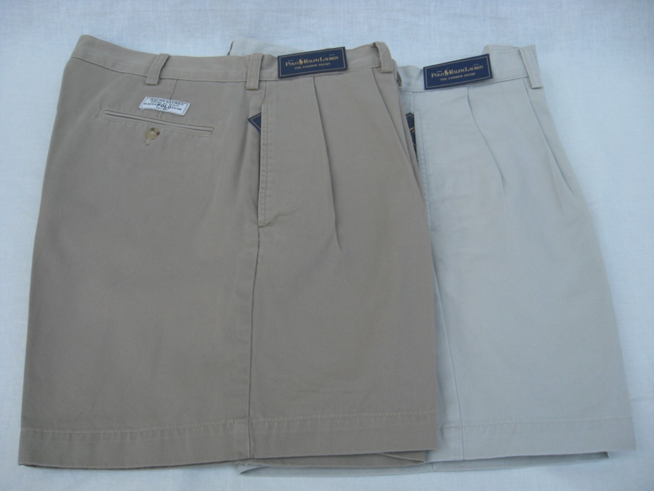 polo mens pleated shorts