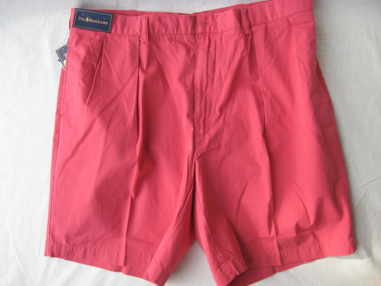 polo mens pleated shorts