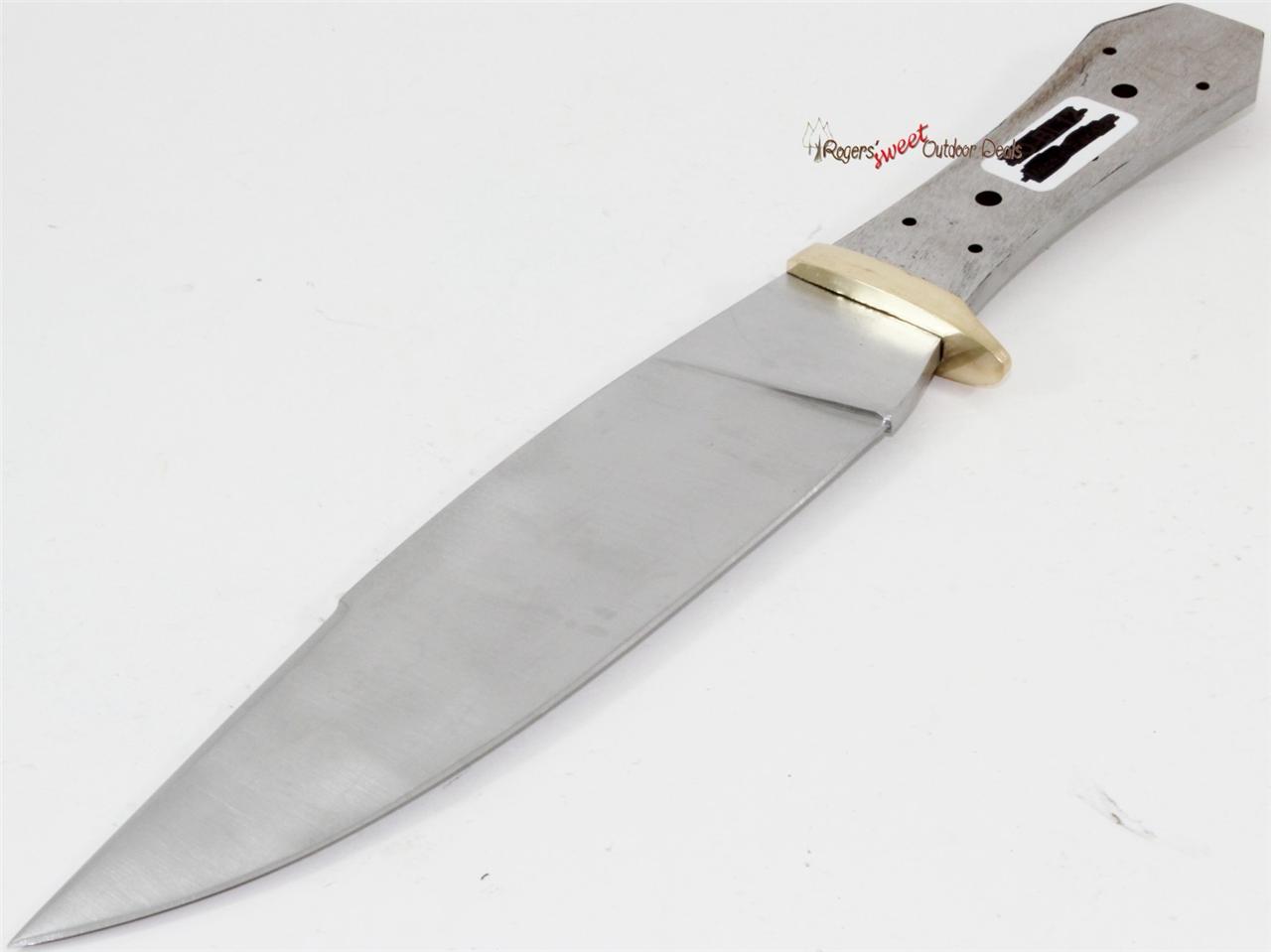 12" Coffin Bowie Blank Custom Knife Making Skinning Hunting Blade