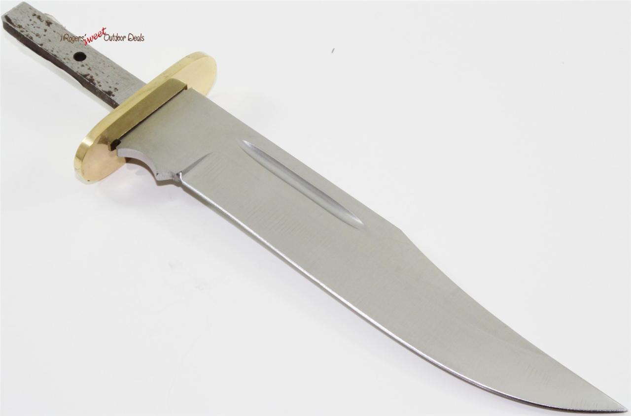 8 3/8" Clip Point Blood Groove Blank Custom Knife Making Skinning