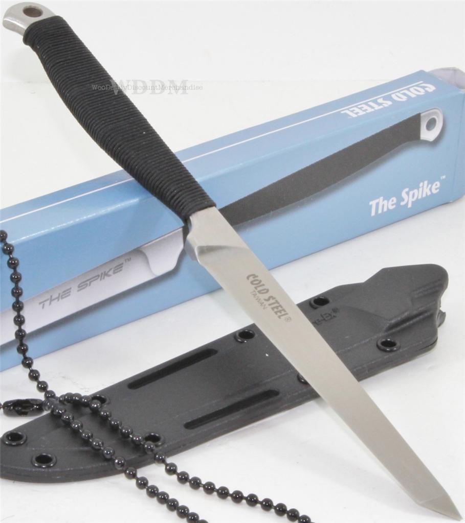 8" Cold Steel Sub Zero Quench Tanto Spike Combat Survival Fighting Neck