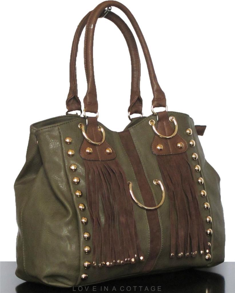 NEW Ladies Womens celebrity designer vintage tassel fringe handbags shoulder bag | eBay