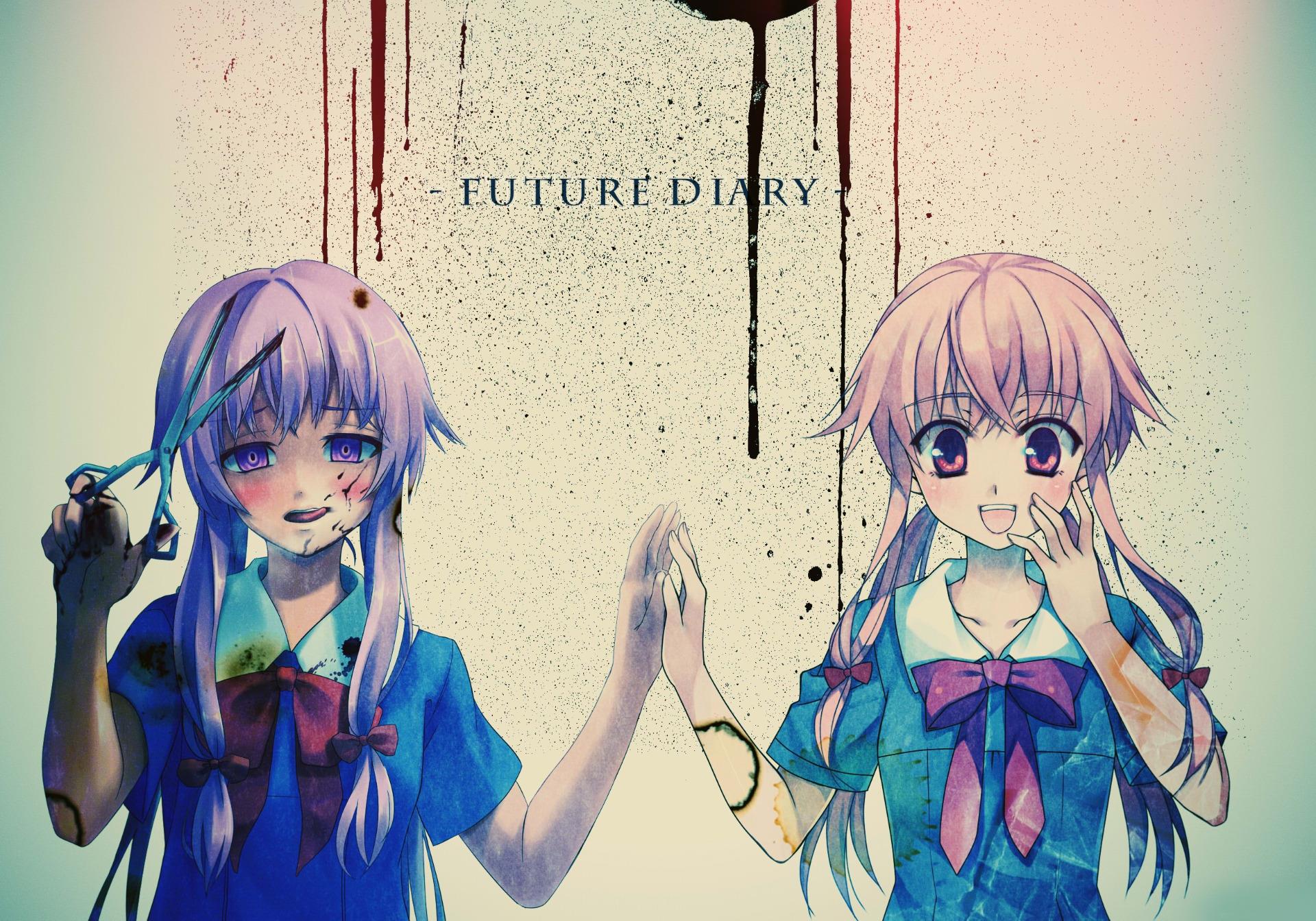 Future Diary Mirai Nikki Yuno Anime Manga Fanart Gigante Parete Stampa 