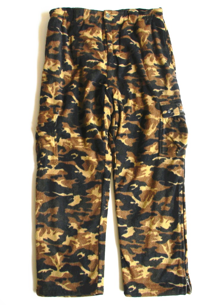 huntrite men's camo fleece pants