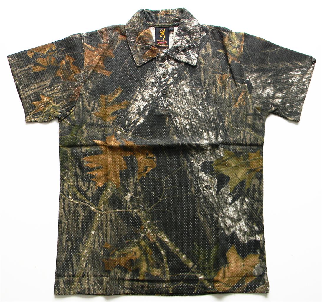 New Realtree APG/HD/Mossy Oak BreakUp Camo Men's Polo Shirt/Hunting