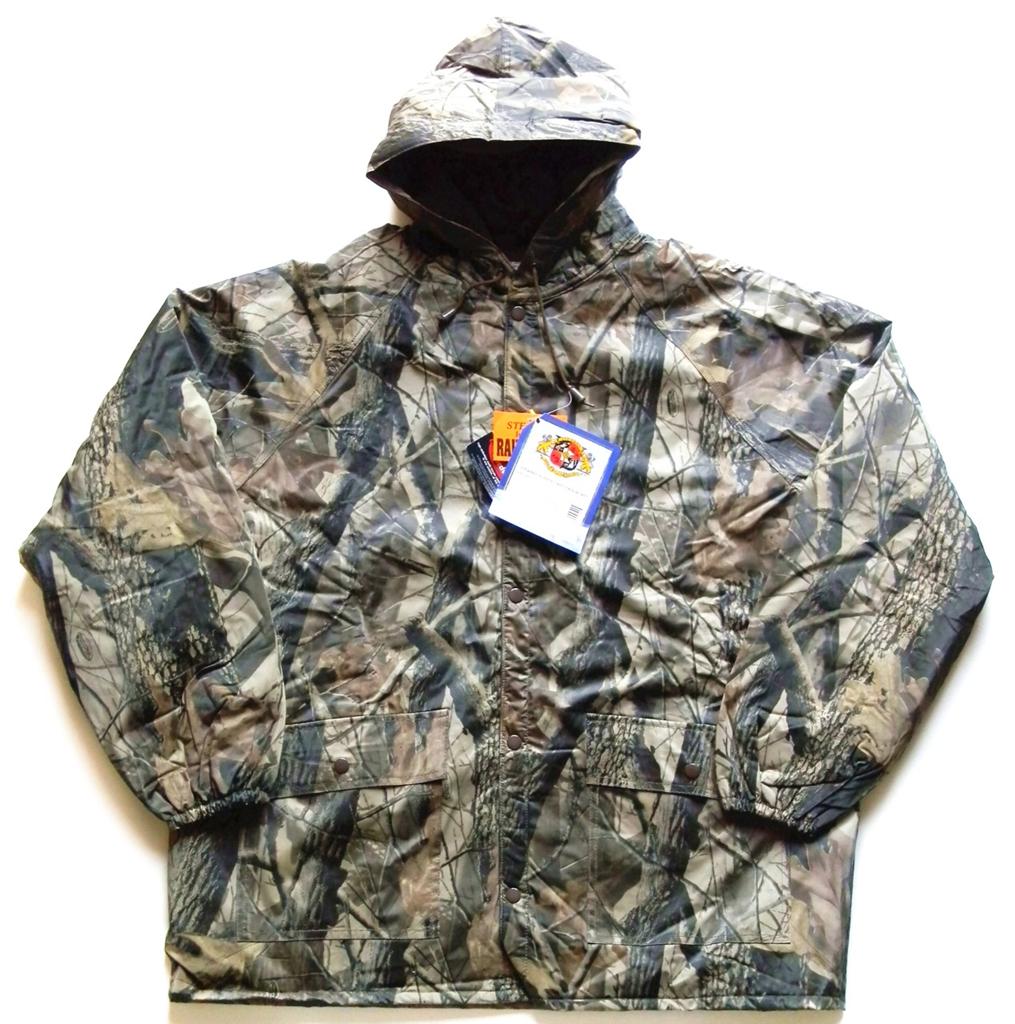 New Stearns Fleece Lined Rain Jacket/ Coat Realtree Hardwoods Camo Men