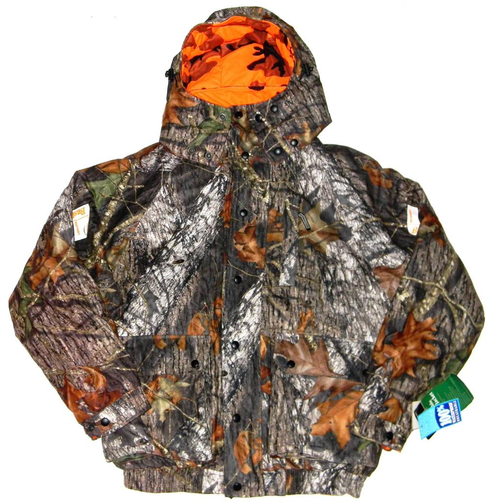 New Bushmaster Reversible Waterproof Hunting Jacket Mossy Oak/ Blaze
