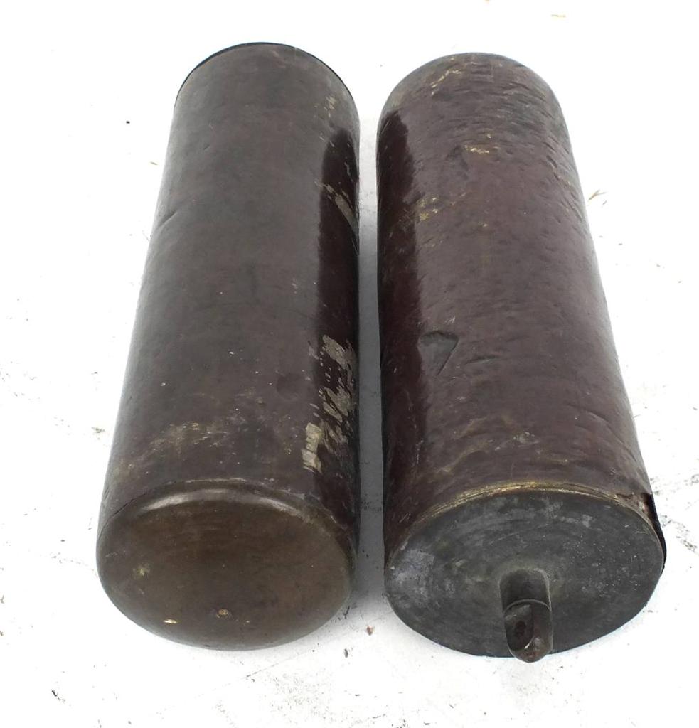 18thc Longcase Weights Bronze Grandfather Clock Weights eBay