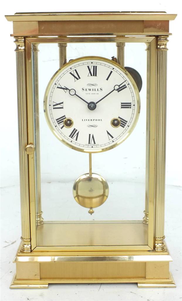 Vintage Clocks Sewills 4 glass Clock Liverpool English Mantel Clock eBay