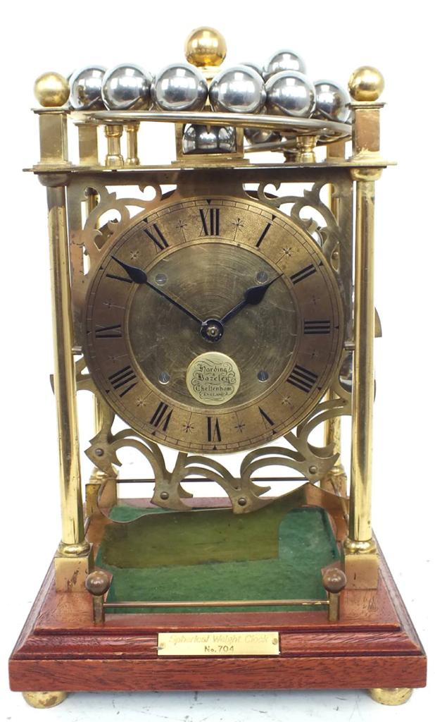 Harding & Bazeley Spherical Weight Clock Rolling Ball Sinclair