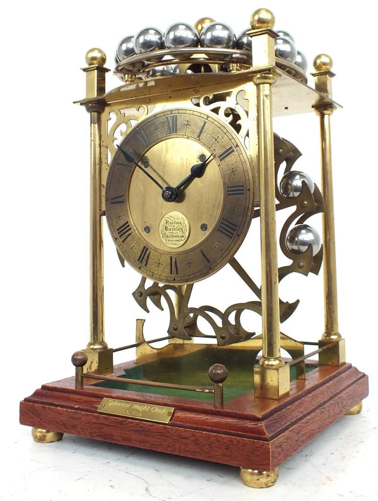 Harding & Bazeley Spherical Weight Clock Rolling Ball Sinclair