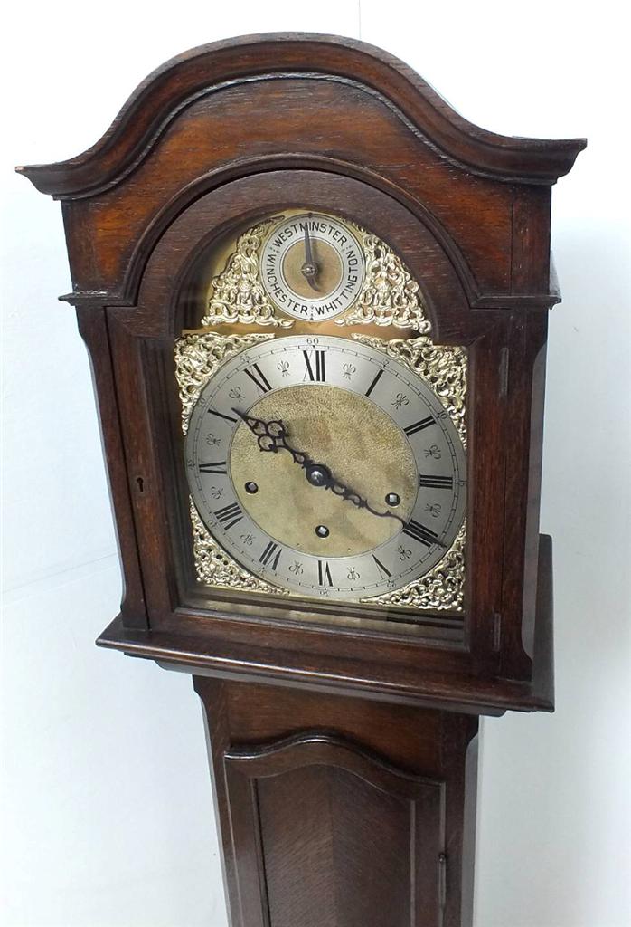 Triple Chime Grandfather Clock Westminster Chime Longcase Antique