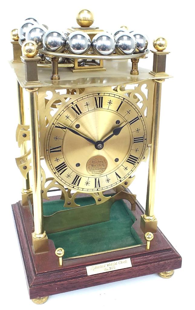 Harding & Bazeley Mantel Clock Rolling Ball Sinclair Harding Clock