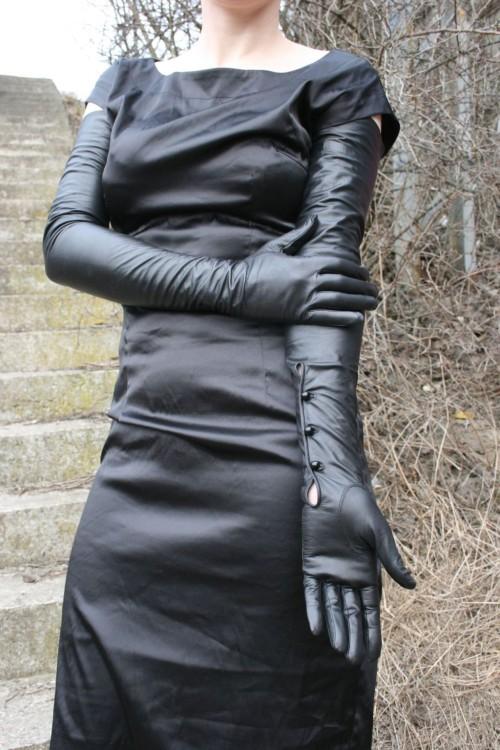 29,5'' (75 cm) new opera long vintage gloves with buttons size 9,5'' eBay