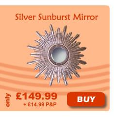 silver sunburst mirror