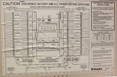 Simplex 4005 Fire Alarm Control Panel With Manuals & Key ... simplex 4005 wiring diagram 