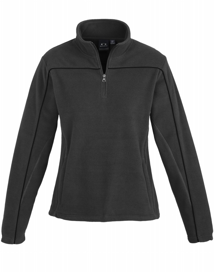 Ladies Core Fleece Jumper Pullover Womens Casual Business 1/2 Zip New F235LL eBay