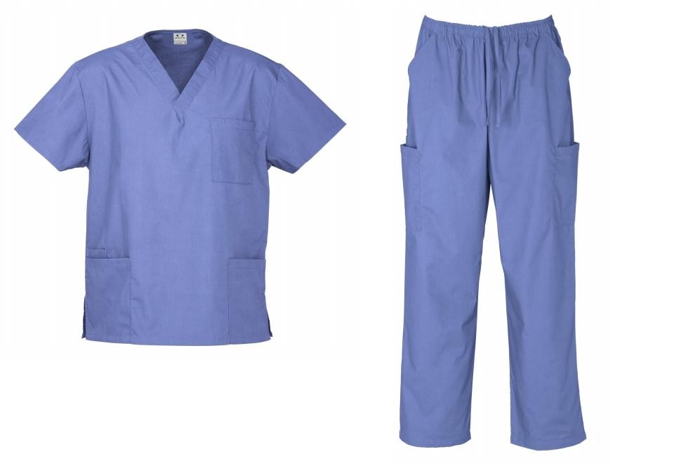 Unisex Scrubs Mens Ladies Nurse Doctor Vet Hospital Uniform Cargo Pant