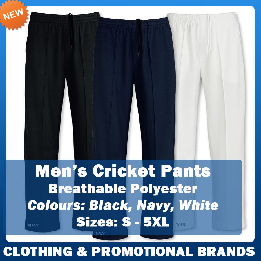 Mens Cricket Pants Sport Trouser White Black Navy Adults S M L XL 2XL 3XL 5XL eBay