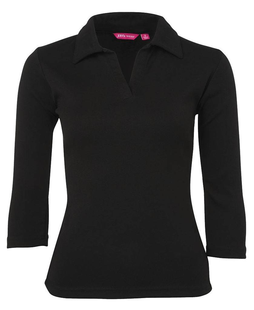 black polo tops women